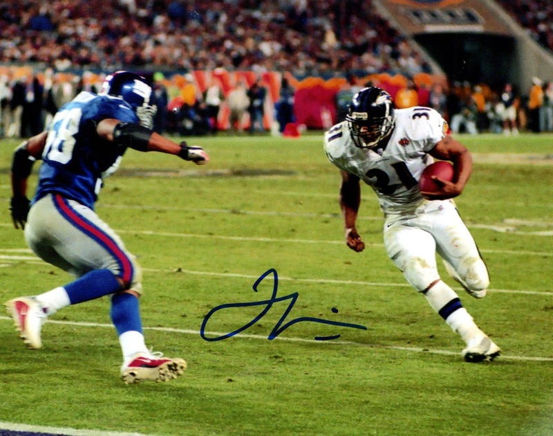 Jamal Lewis Signed Autographed Baltimore Ravens 8x10 Photo LSCM COA #1