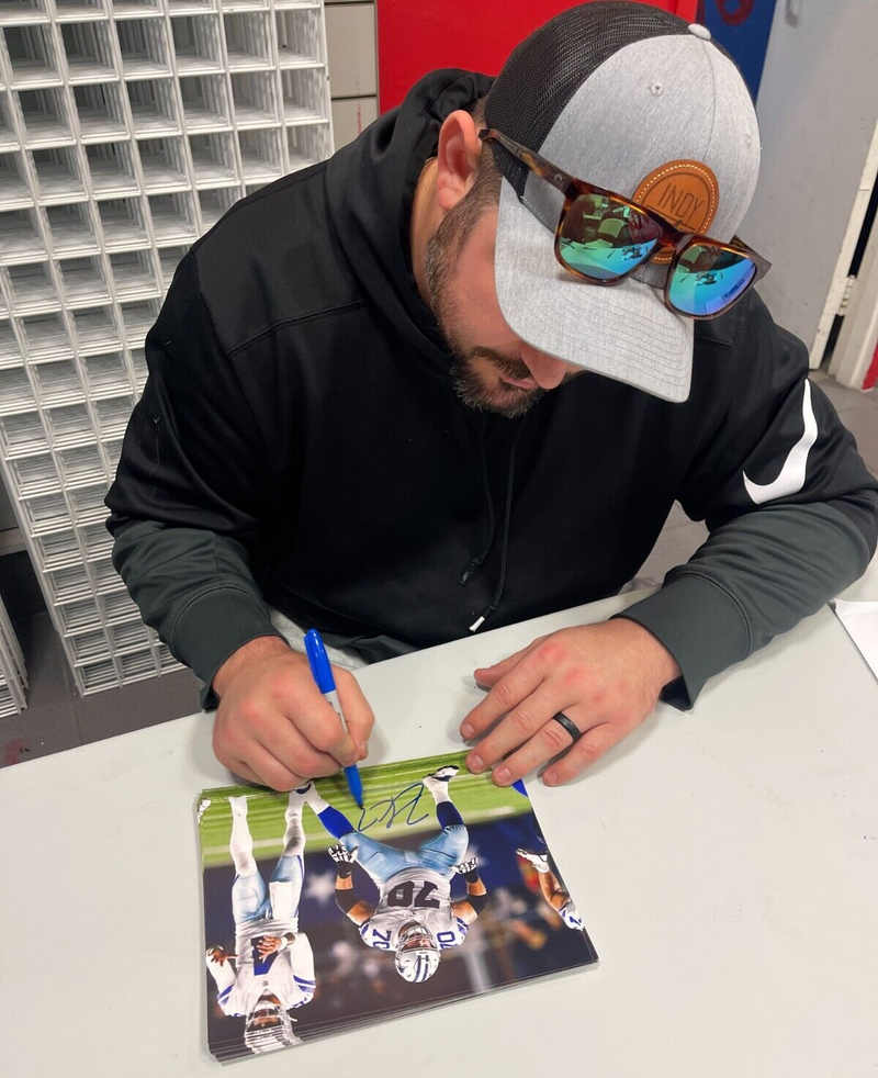 Zack Martin Signed Dallas Cowboys 8x10 Photo Beckett Witness BAS COA #3