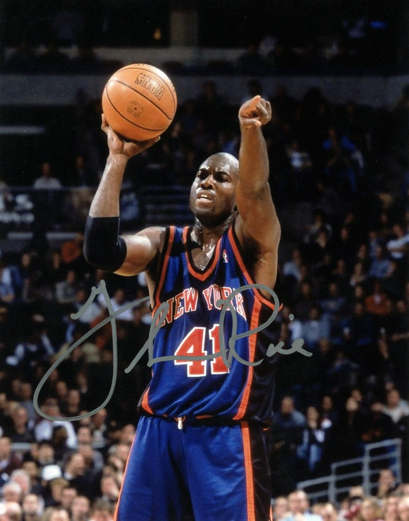 Glen Rice Signed Autographed New York Knicks 8x10 Photo LSCM COA