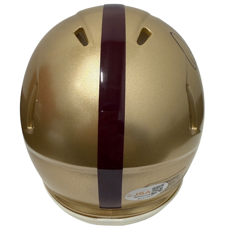 Doug Flutie Signed Boston College Speed Mini Helmet w/ Hail Flutie JSA Wit COA