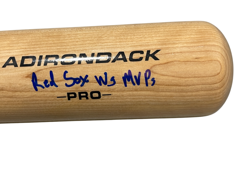 Ortiz Ramirez Lowell Pearce Signed Rawlings Bat w Red Sox MVPs Beckett W BAS COA