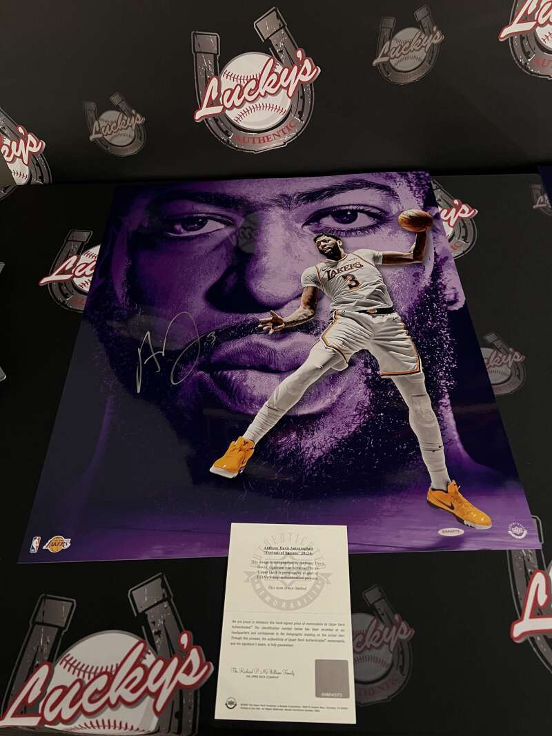 Anthony Davis Signed 20x24 Photo Portrait of Success Upper Deck UDA COA