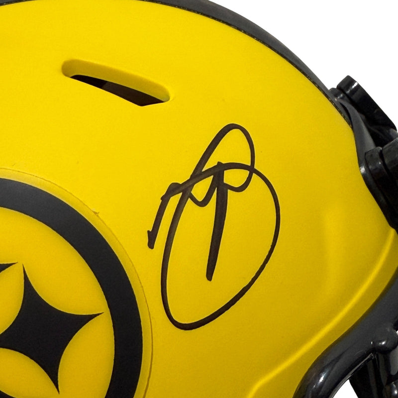 Minkah Fitzpatrick Signed Pittsburgh Steelers Rave Mini Helmet JSA Witness COA