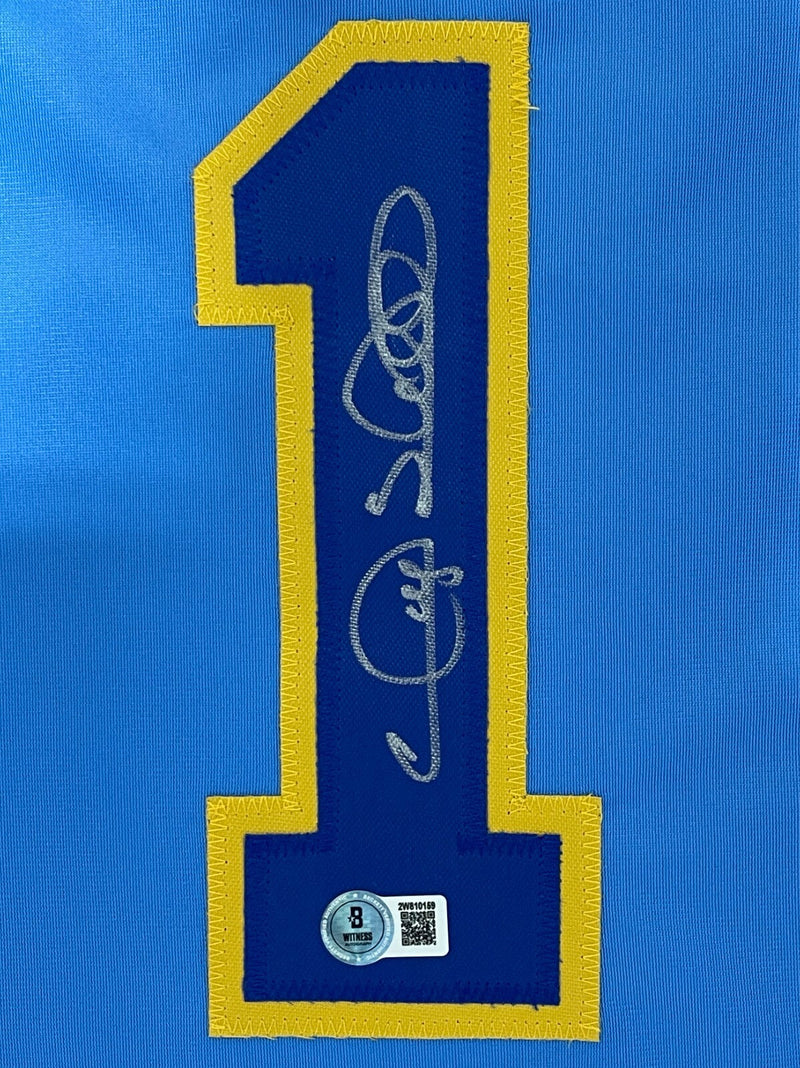 Gary Sheffield Signed Milwaukee Brewers Custom Jersey Beckett Witness BAS COA