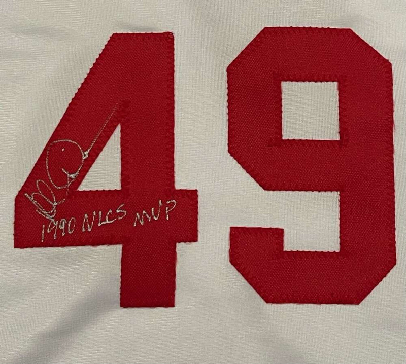 Dibble Myers Charlton Signed Custom "Nasty Boys" Jersey w/ Multi Insc JSA COA