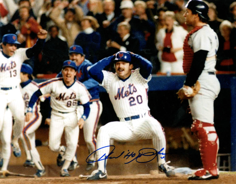 Howard Johnson Signed Autographed New York Mets 8x10 Photo LSCM COA #3