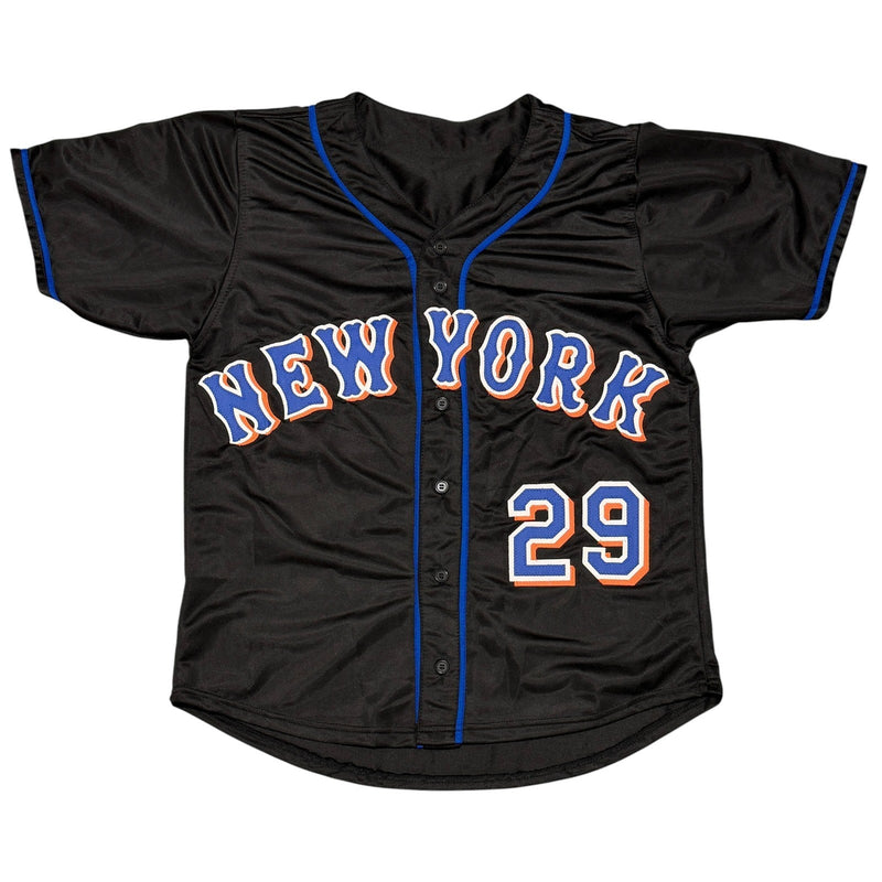 Steve Trachsel Signed New York Mets Custom Jersey w/ Human Rain Delay JSA W COA