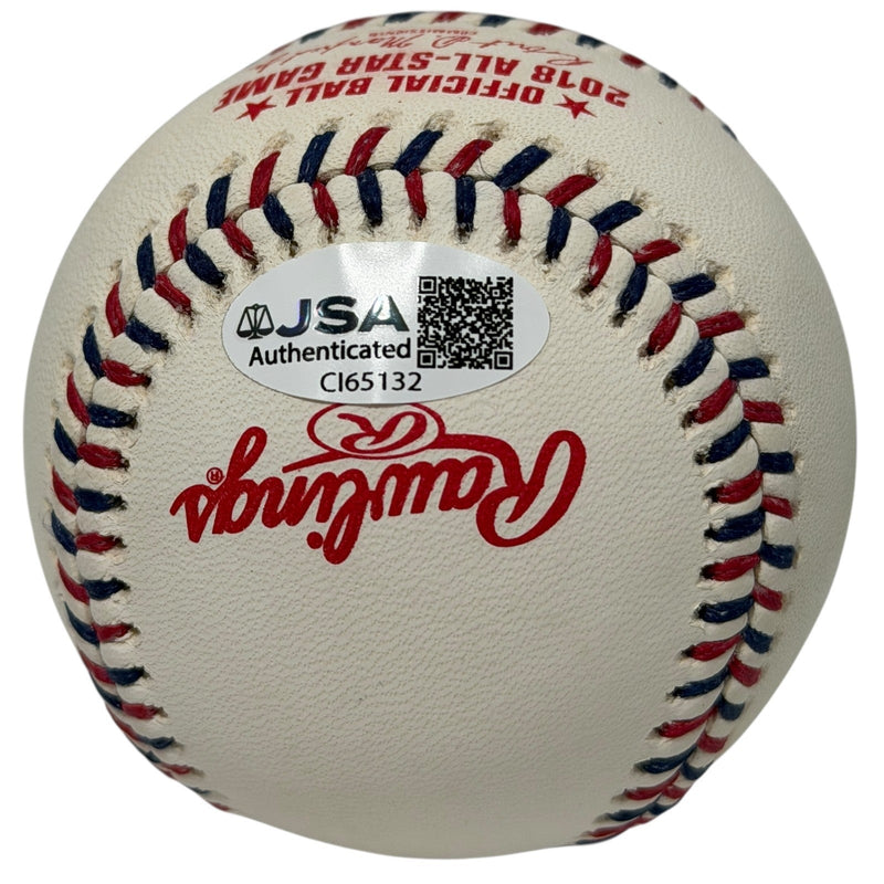 Max Scherzer Signed Autographed 2018 All Star Game Baseball JSA COA Nationals