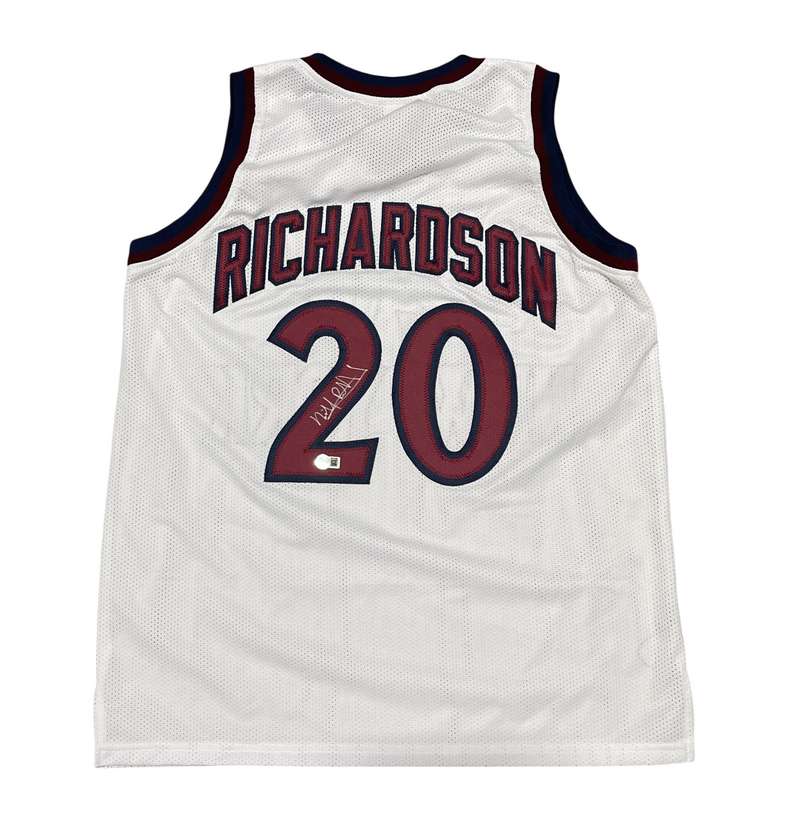 Micheal Ray Richardson Signed New York Knicks Custom Jersey Beckett Wit BAS COA