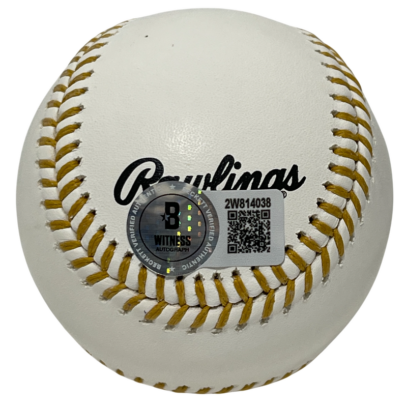 Wade Boggs Signed Rawlings Gold Glove Baseball w/ 94 95 GG Beckett Wit BAS COA