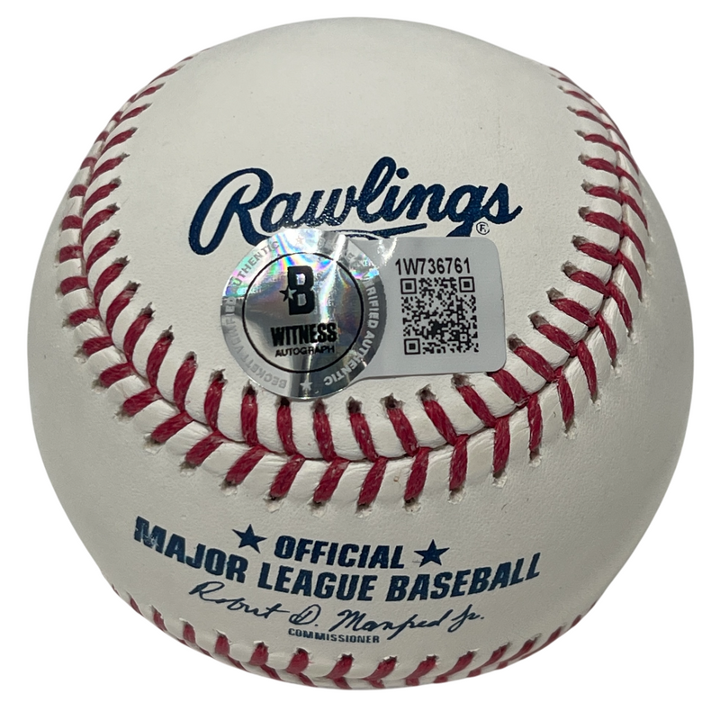Chuck Knoblauch Signed ROMLB Baseball w/ 4x WSC Beckett Witness BAS COA