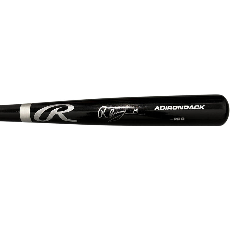 Ronny Mauricio Signed Autographed Rawlings Black Bat JSA COA New York Mets