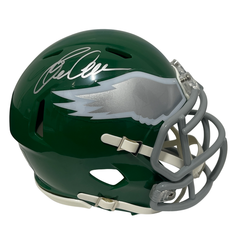 Eric Allen Signed Eagles TB 74-95 Mini Helmet Beckett Witness BAS COA