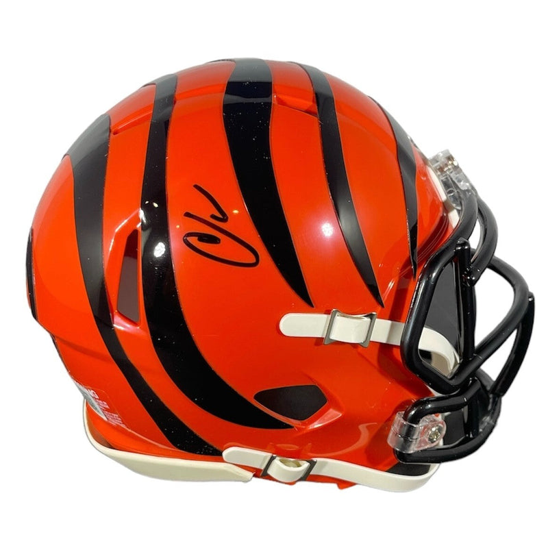 Chad Johnson Signed Bengals Speed Mini Helmet Beckett Witness BAS COA