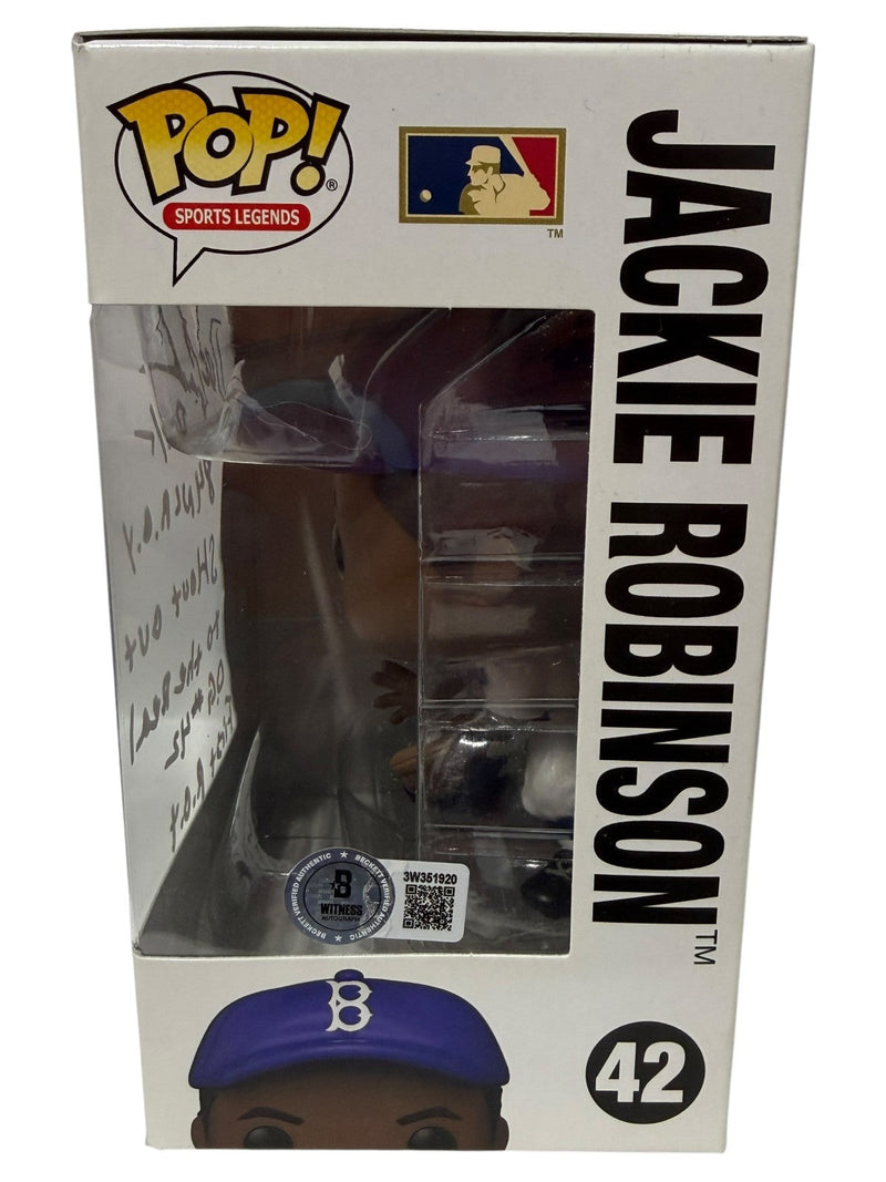 Doc Gooden Signed Jackie Robinson Funko Pop 42 w/ Rare Insc Beckett Wit. BAS COA