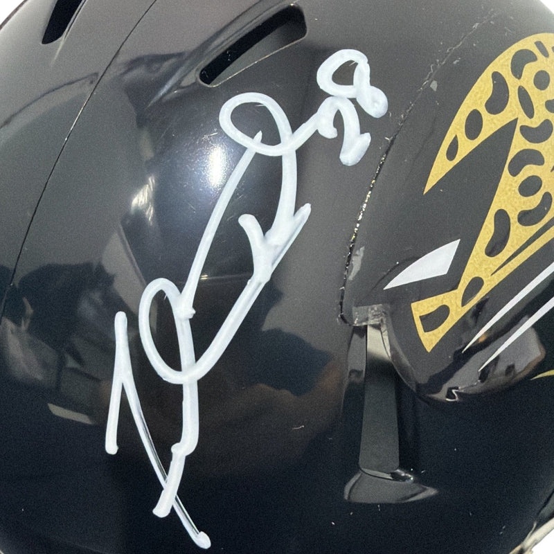 Fred Taylor Signed Jacksonville Jaguars Mini Helmet Beckett Witness BAS COA