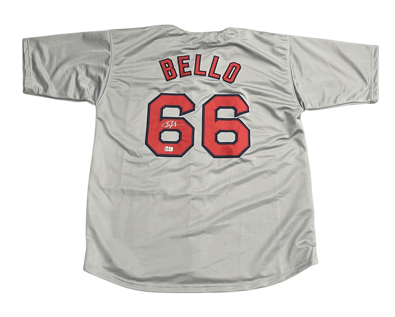 Brayan Bello Signed Boston Red Sox Custom Jersey Beckett Witness BAS COA