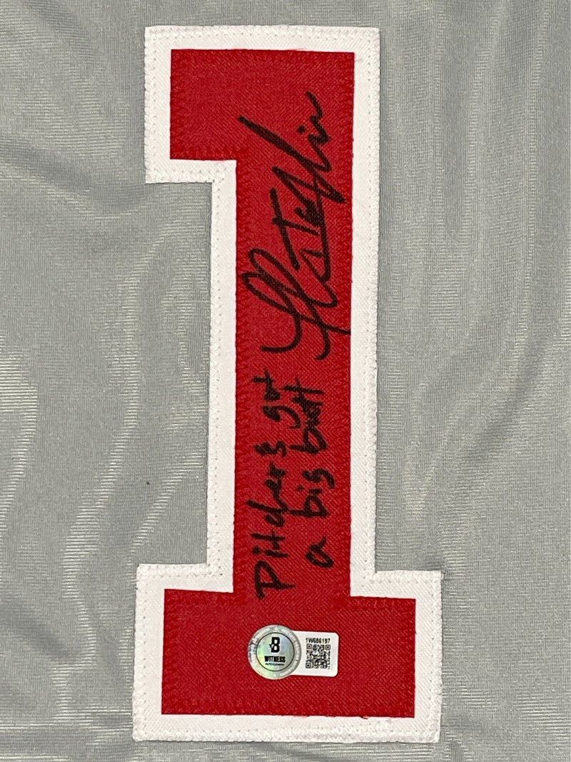 Thomas Ian Nicholas Signed Custom Jersey w Ins Beckett Wit BAS COA Rowengartner