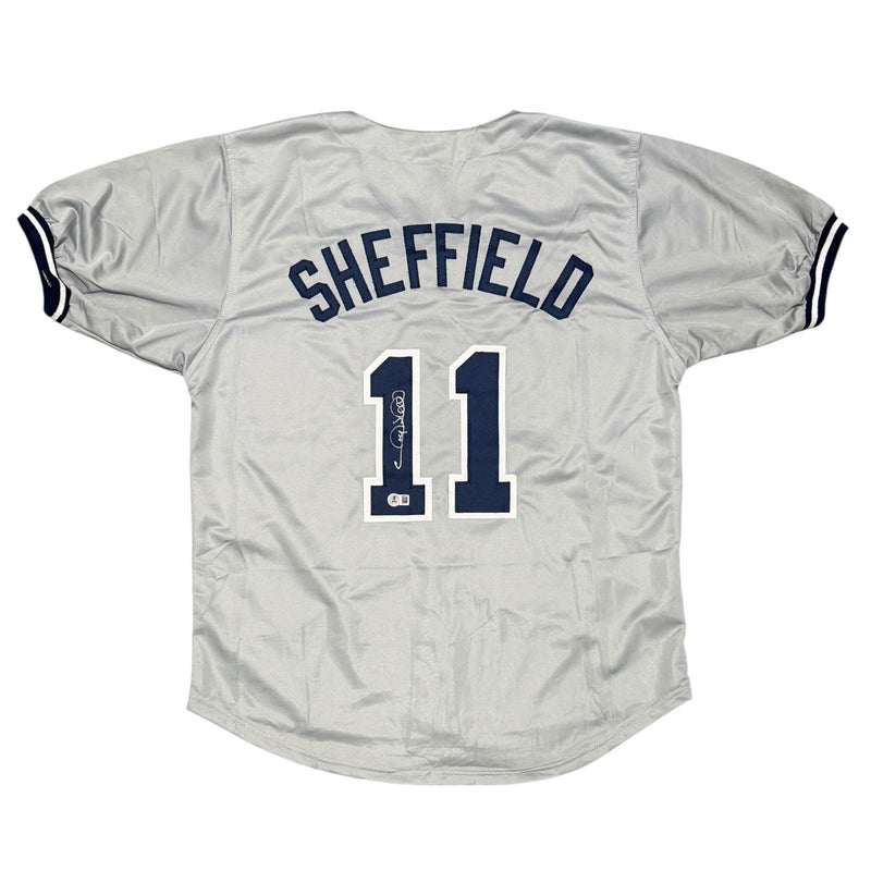 Gary Sheffield Signed New York Yankees Jersey Beckett Witness BAS COA