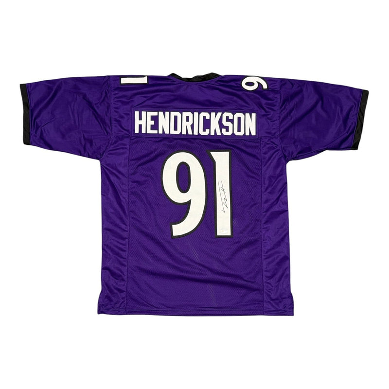 Trey Hendrickson Signed Baltimore Ravens Custom Jersey JSA Witness COA