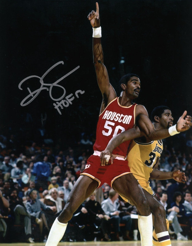 Ralph Sampson Signed Autographed Houston Rockets 8x10 Photo w HOF 12 LSCM COA #1