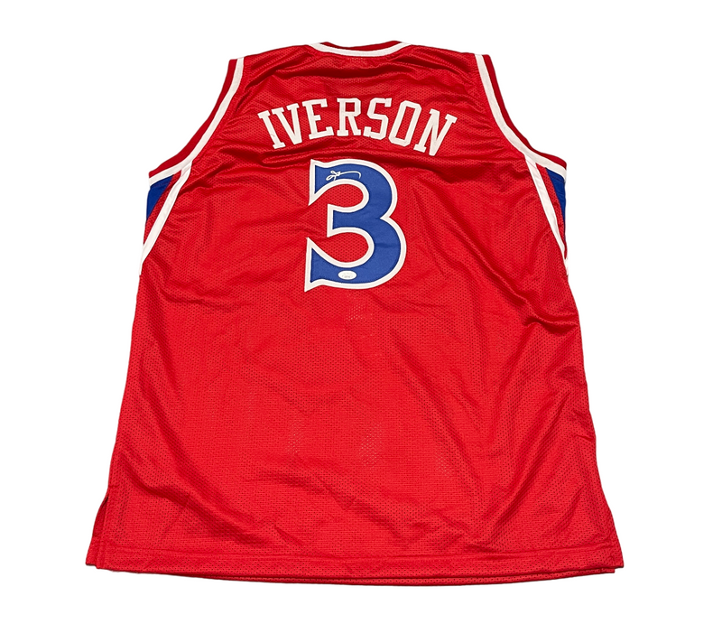Allen Iverson Signed The Answer Custom Jersey Philadelphia 76ers JSA COA
