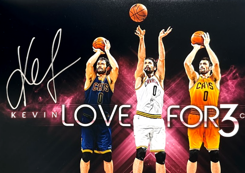 Kevin Love Signed Autograph For 3 16x20 Photo Upper Deck UDA COA Cavailers
