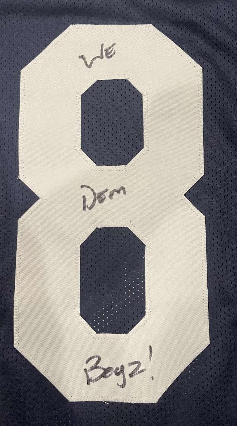 Malik Hooker Signed Cowboys TB Custom Jersey w/ We Dem Boyz! Beckett BAS COA