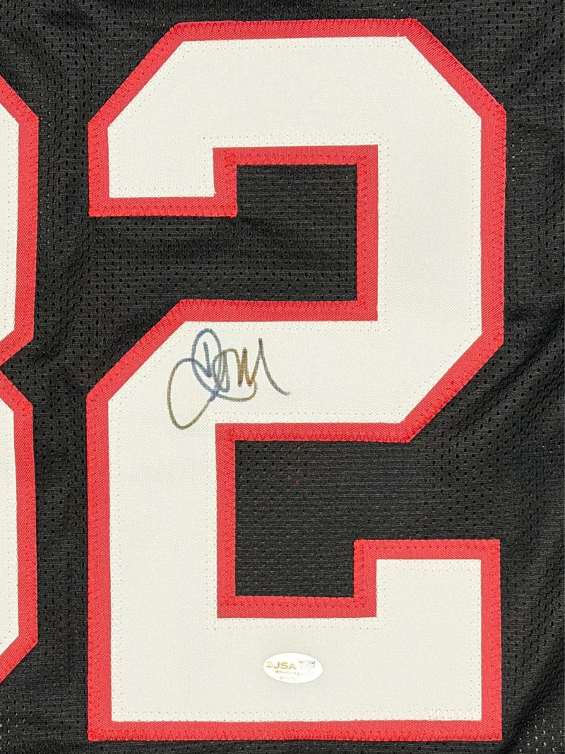 Jamal Anderson Signed Autographed Atlanta Falcons Custom Jersey JSA Witness COA