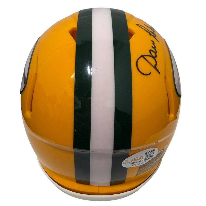 Dave Robinson Signed Green Bay Packers TB Mini Helmet w/ HOF 13 JSA Witness COA