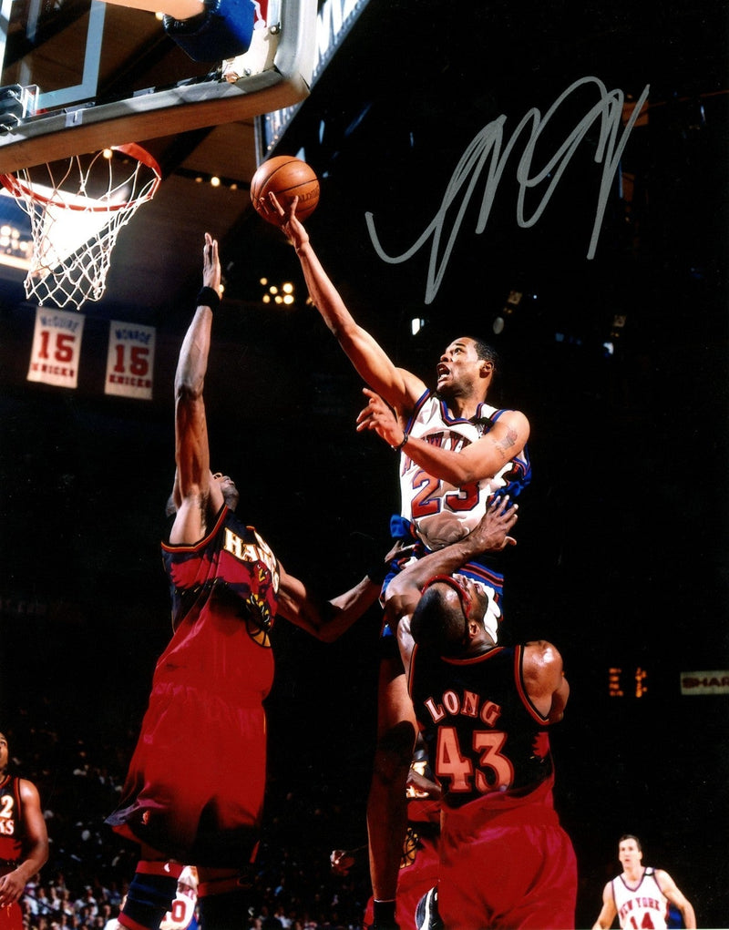 Marcus Camby Signed Autographed New York Knicks 8x10 Photo LSCM COA #1