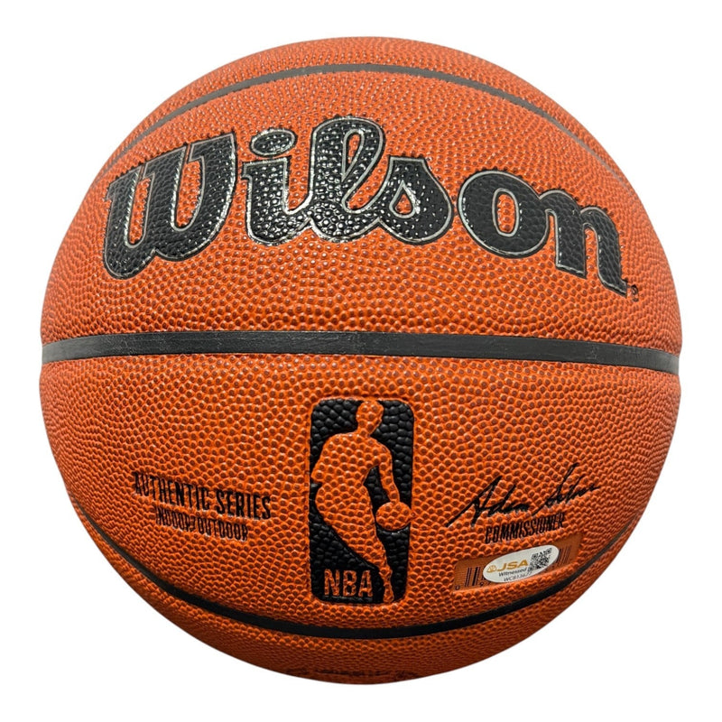 Xavier McDaniel Signed Wilson NBA Basketball w/ X-Man Insc. JSA Witness COA