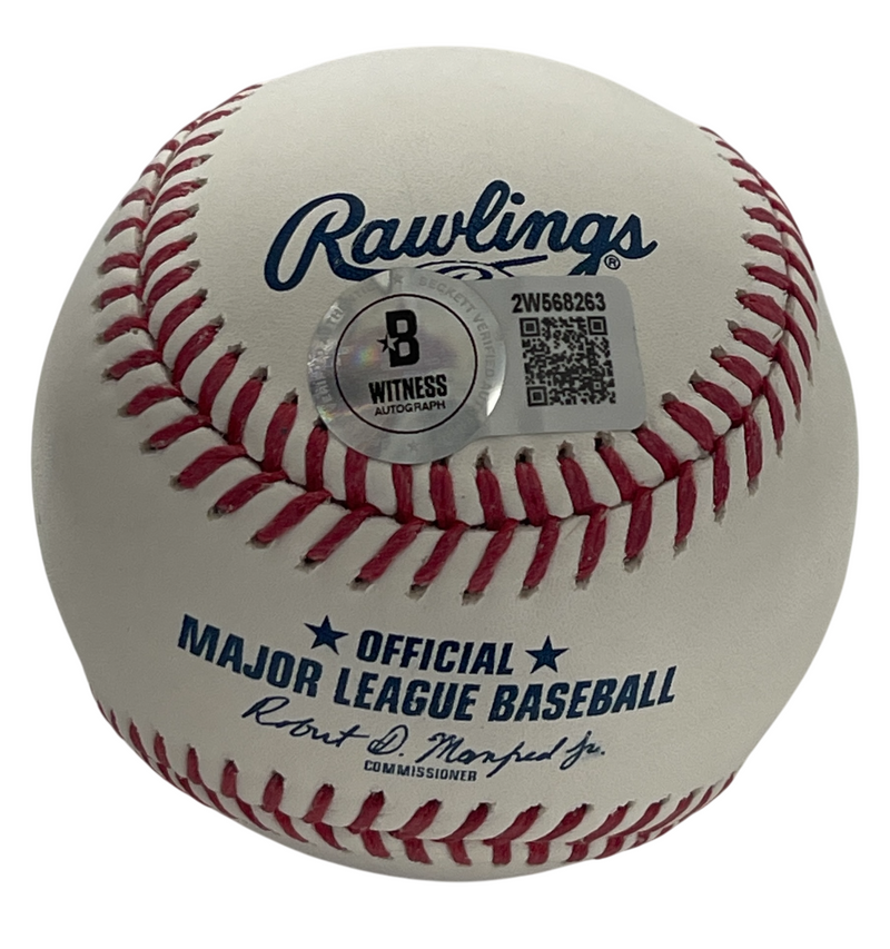 Todd Hundley Signed ROMLB Baseball w/ 2x AS Beckett Witness BAS COA