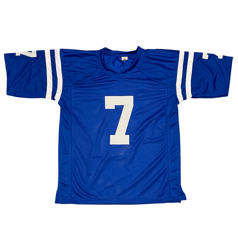 Bert Jones Signed Indianapolis Colts Custom Jersey w/ 76 MVP Beckett Wit BAS COA