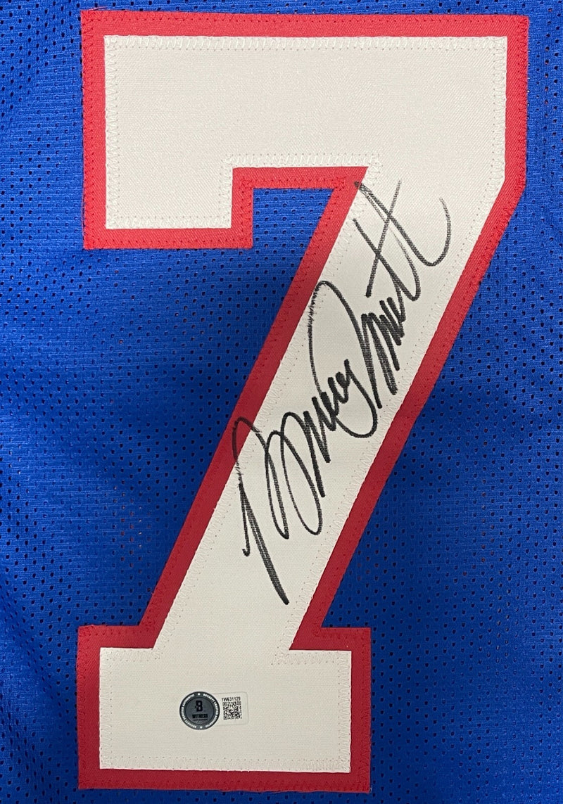 Bruce Smith Signed Buffalo Bills Custom Jersey Beckett Witness BAS COA