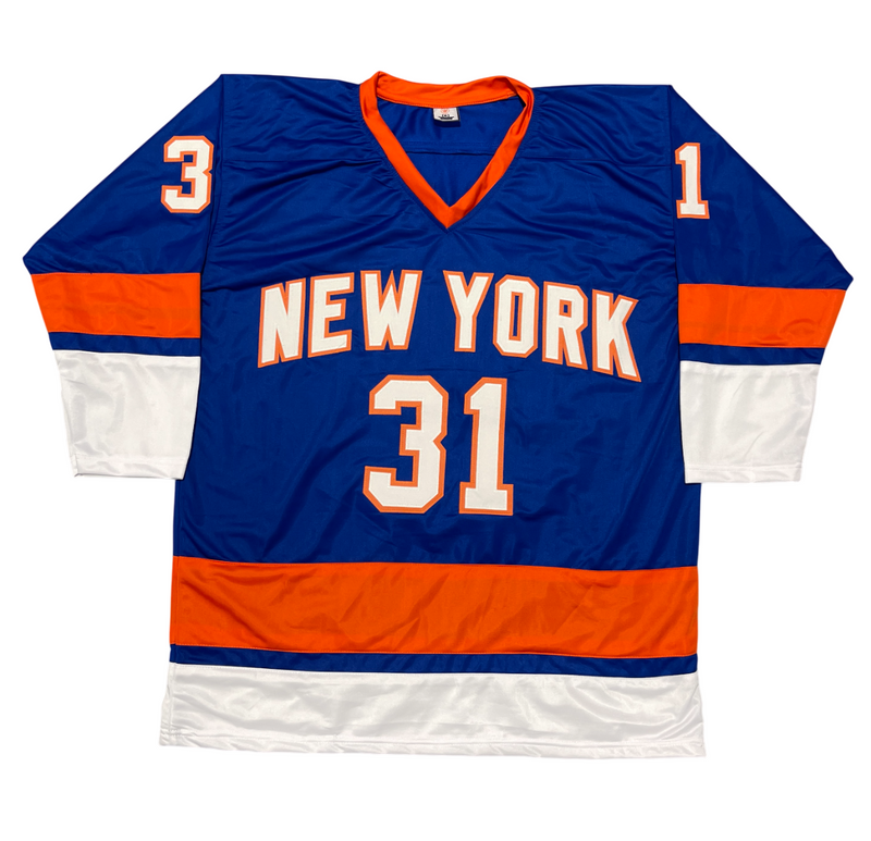 Billy Smith Signed New York Islanders Custom Jersey w/ HOF 93 Beckett W BAS COA