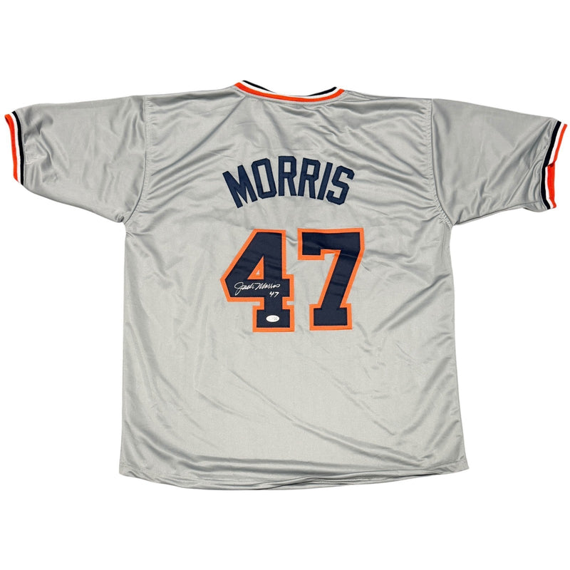 Jack Morris Signed Detroit Tigers Custom Jersey w/ #47 JSA Witness COA