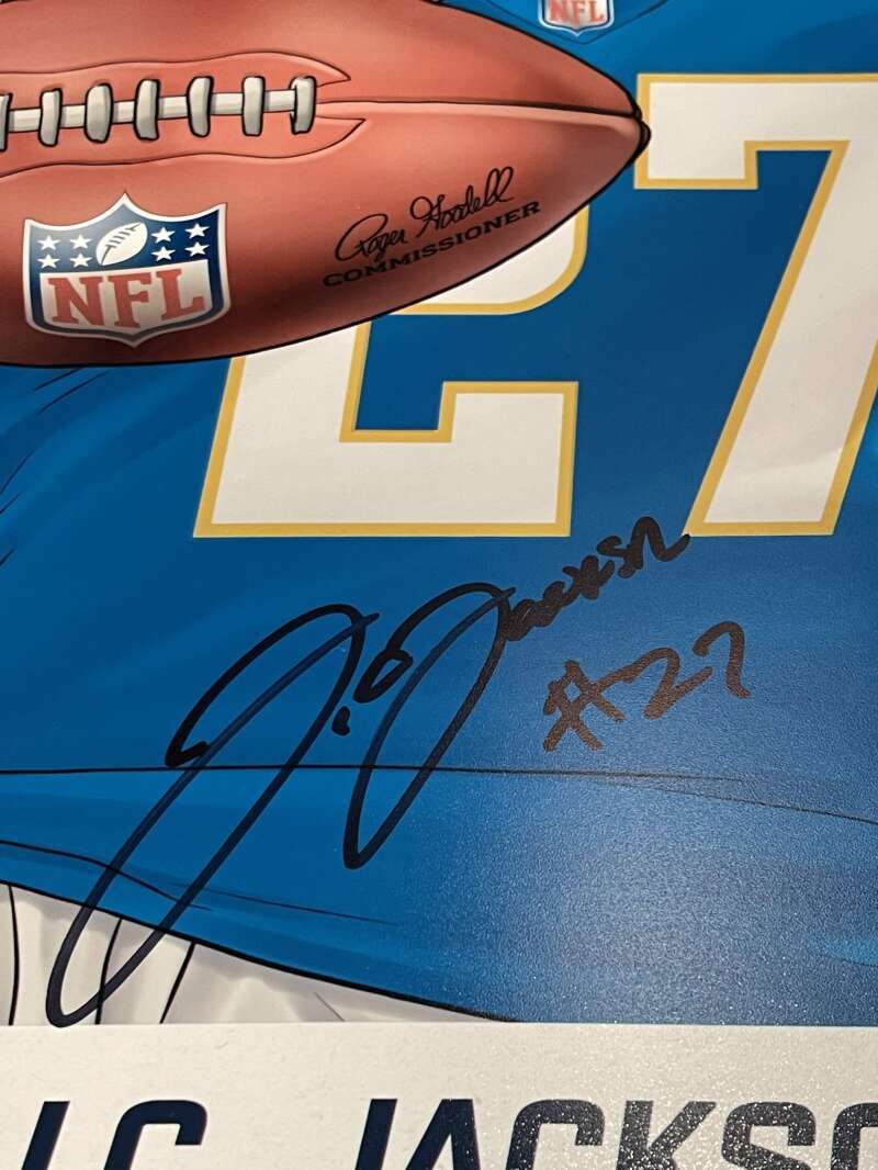 JC Jackson Signed Auto Autographed 16x20 Photo BAS COA Los Angeles Chargers B