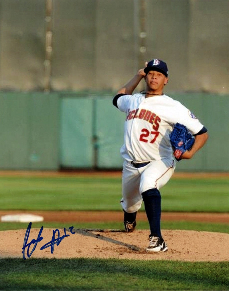 Hansel Robles Signed Autographed Brooklyn Cyclones 8x10 Photo LSCM COA #2 Mets