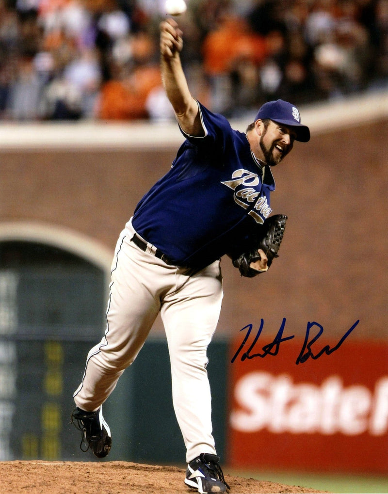 Heath Bell Signed Autographed San Diego Padres 8x10 Photo LSCM COA #2