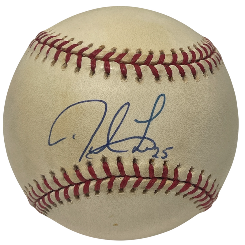 Derrek Lee Signed Autographed National League ONL Baseball Chicago Cubs LSCM COA