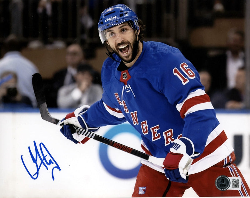 Vincent Trocheck Signed New York Rangers 8x10 Photo Beckett Witness BAS COA #2