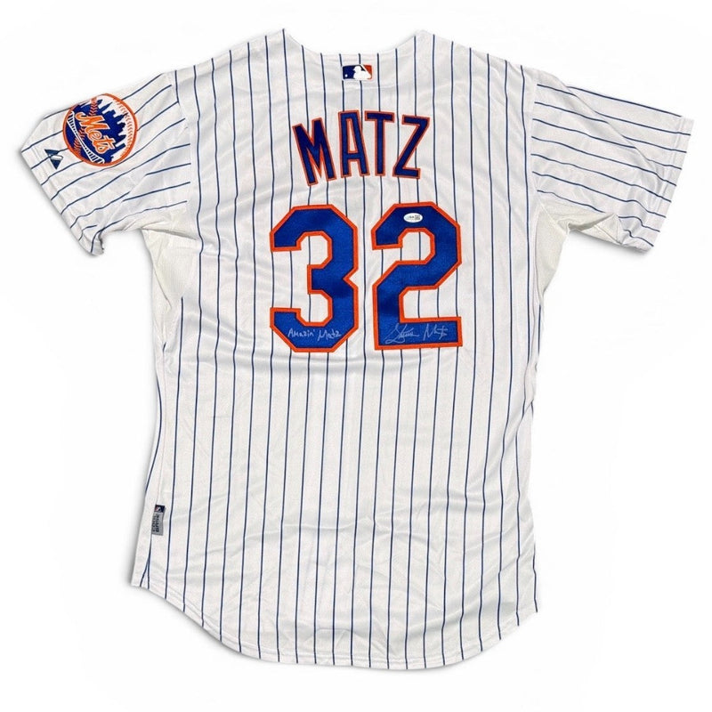 Steven Matz Signed New York Mets Majestic Jersey w/ Amazin Insc. JSA COA