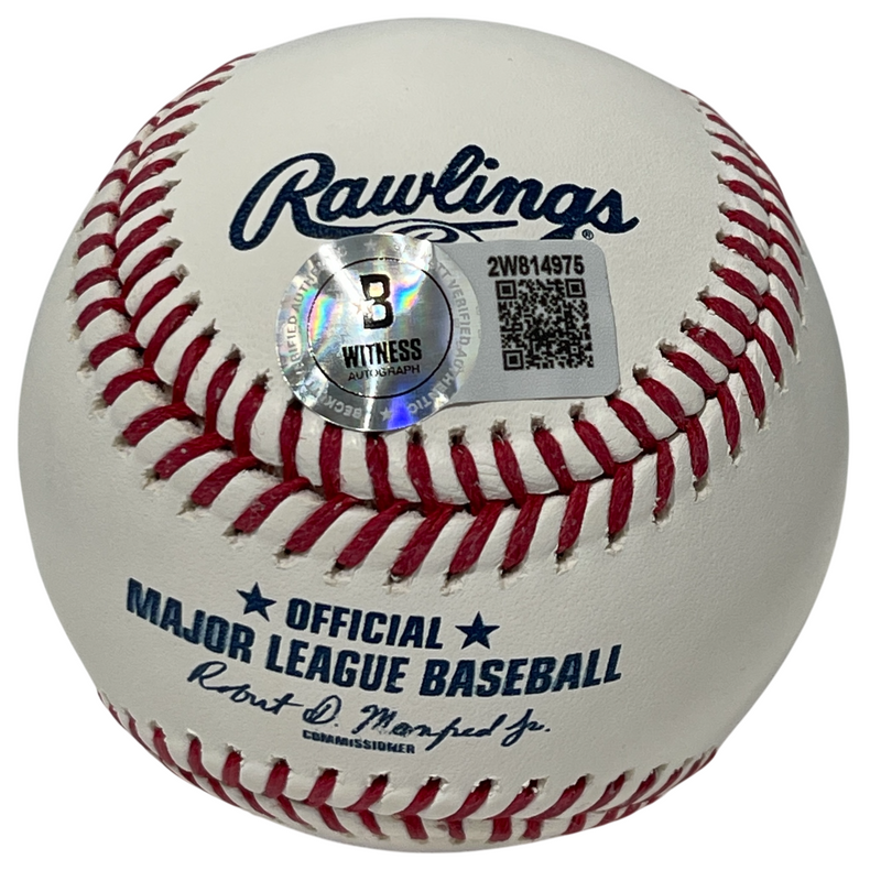 Scott Cooper Signed ROMLB Baseball w/ 93-94 All Star Ins Beckett Witness BAS COA