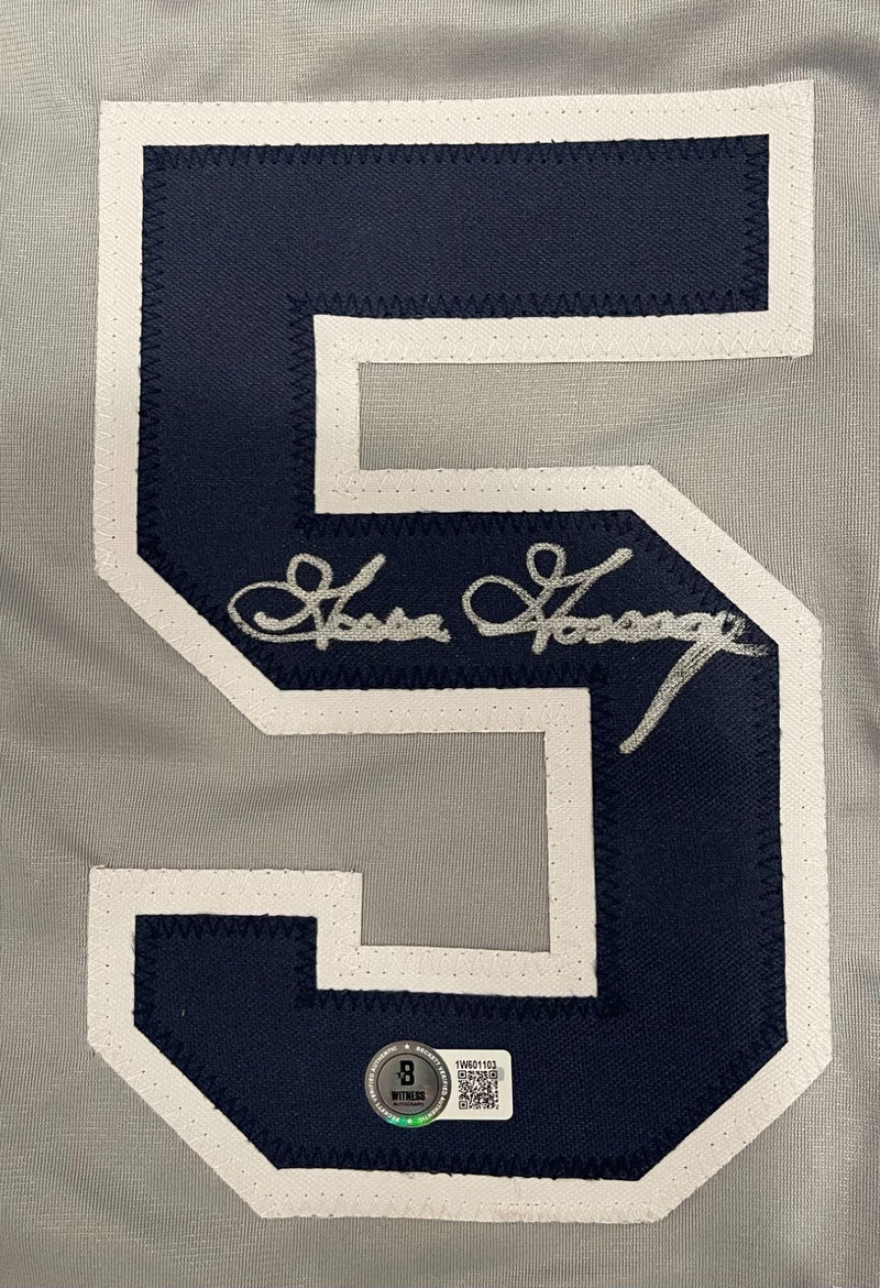Goose Gossage Signed New York Yankees Custom Jersey Beckett Witness BAS COA