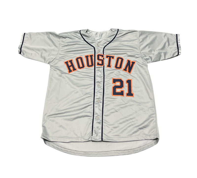Yainer Diaz Signed Houston Astros Custom Jersey Beckett Witness BAS COA