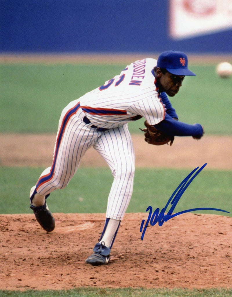 Dwight Doc Gooden Signed Autographed New York Mets 8x10 LSCM COA #4