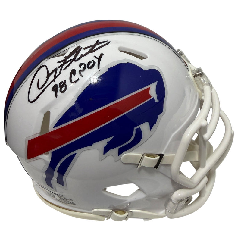 Doug Flutie Signed Buffalo Bills Speed Mini Helmet w/ 98 CPOY JSA Witness COA