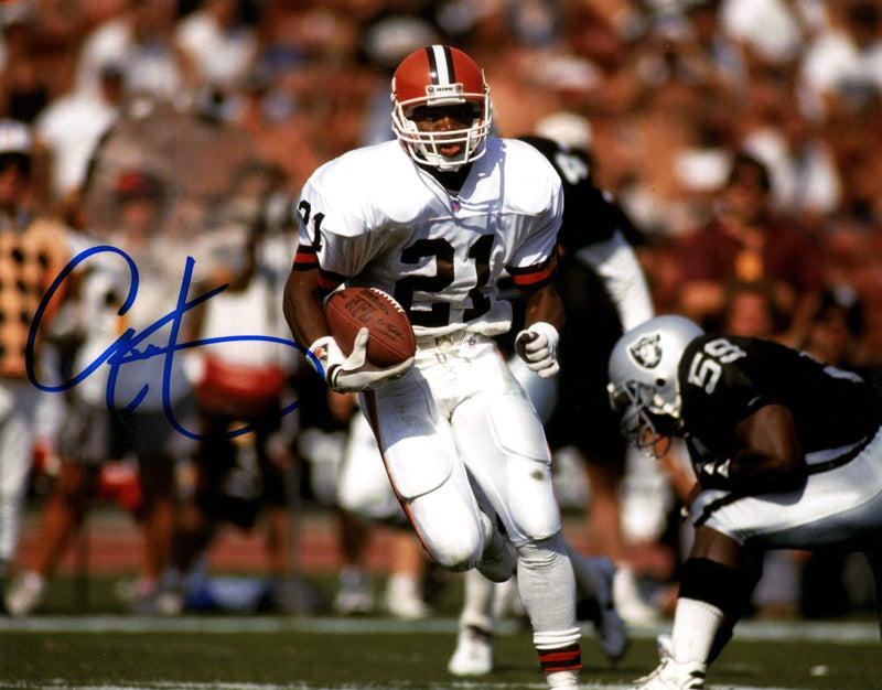 Eric Metcalf Signed Autographed Cleveland Browns 8x10 Photo LSCM COA #1