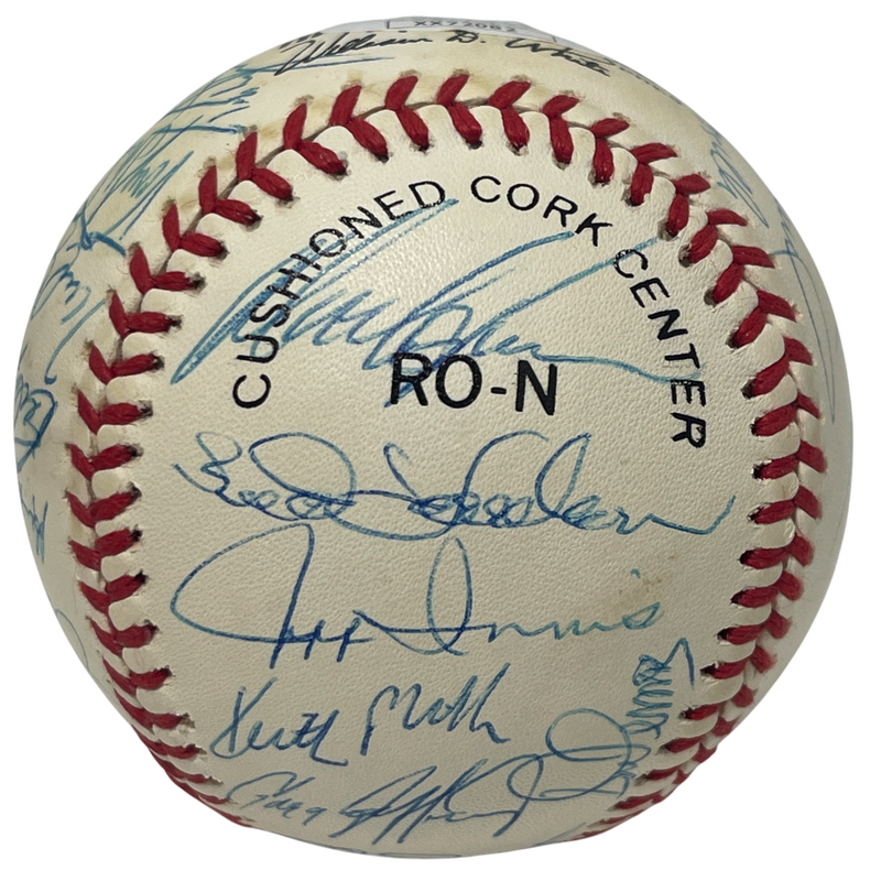 1989 New York Mets Team Signed Autograph ONL National League Baseball JSA LOA C
